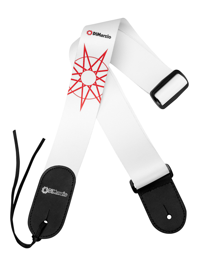 DiMarzio Jim Root #4 White Guitar Strap DD3149