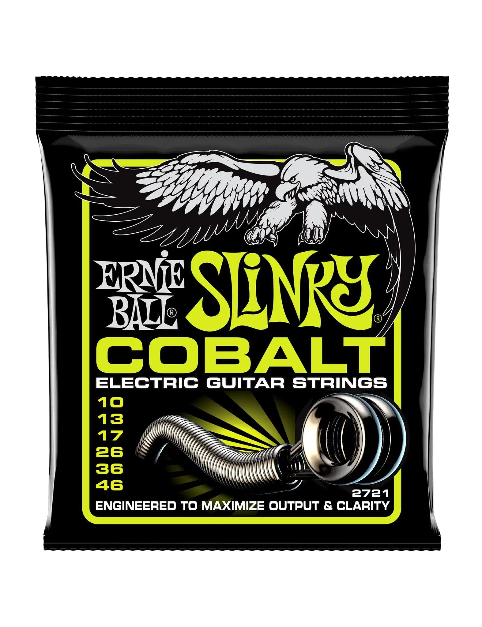 Ernie Ball P02721 Regular Slinky Cobalt Electric Guitar Strngs - 10-46