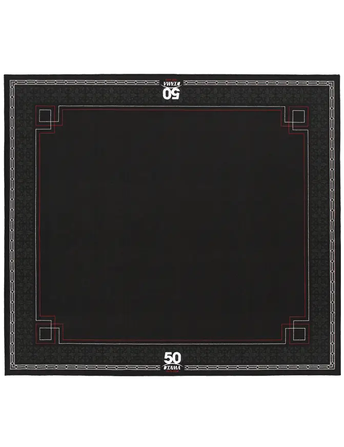 TAMA TDR-50TH Drum Rug featuring TAMA 50th Anniversary Logo