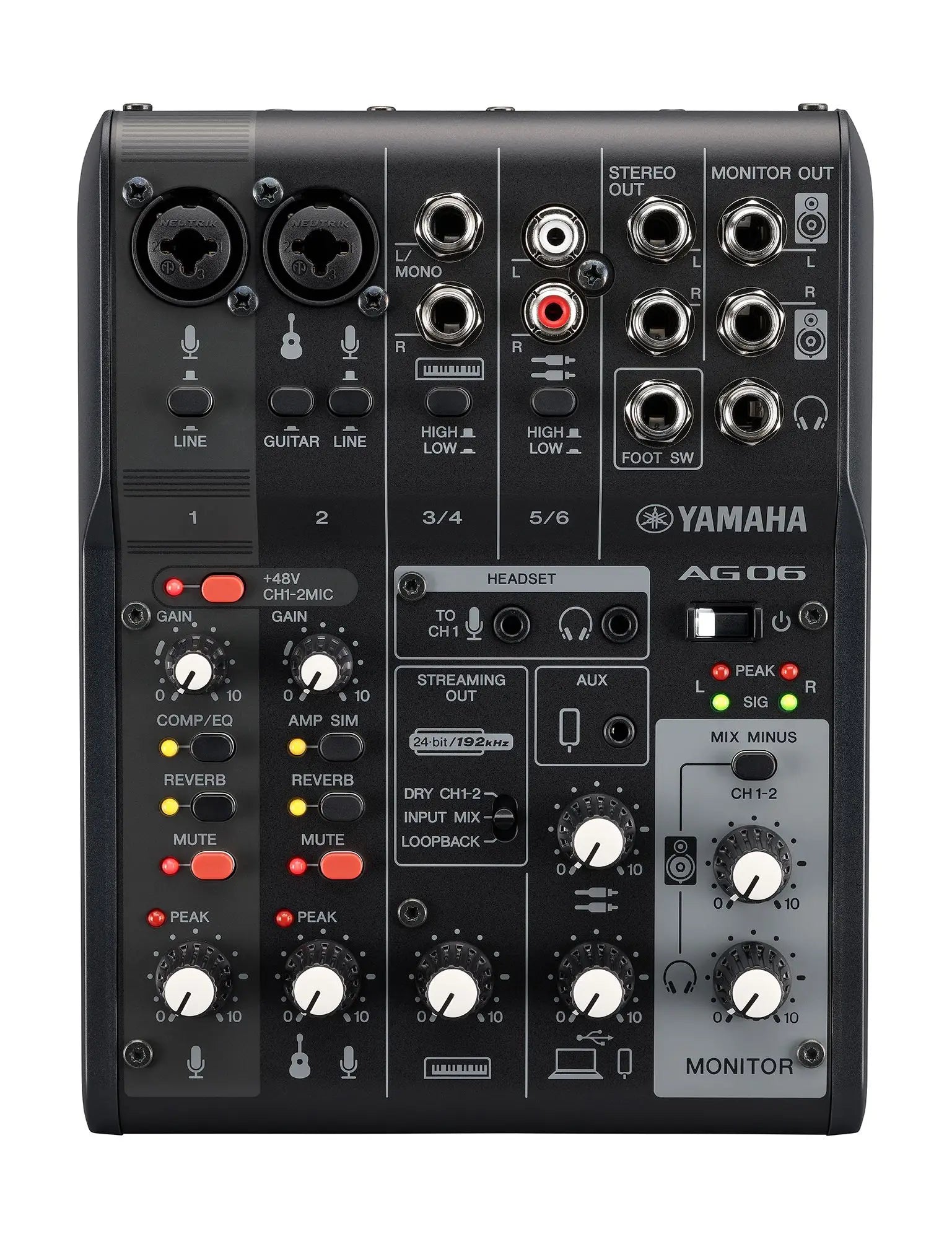 Yamaha Live Streaming Mixer - Black