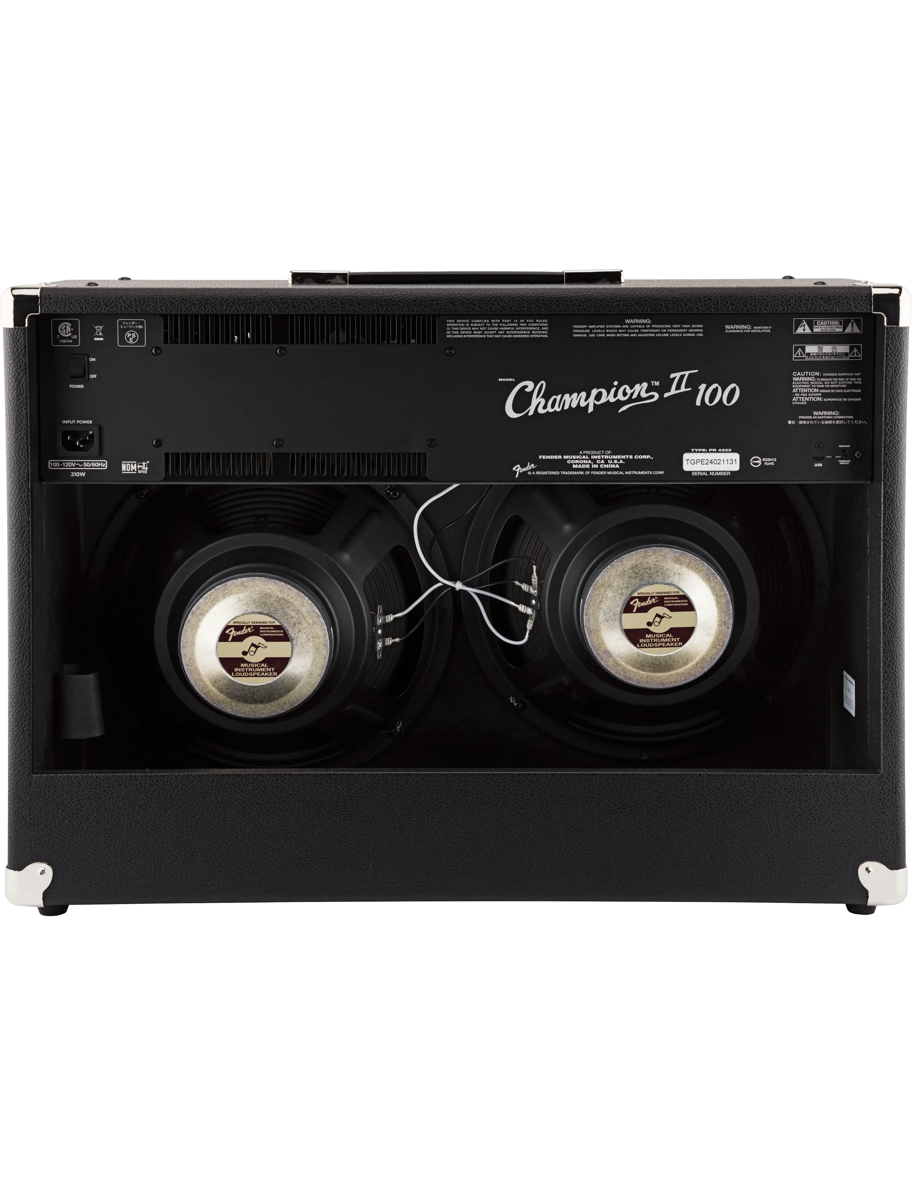 output ports and dual speaker layout