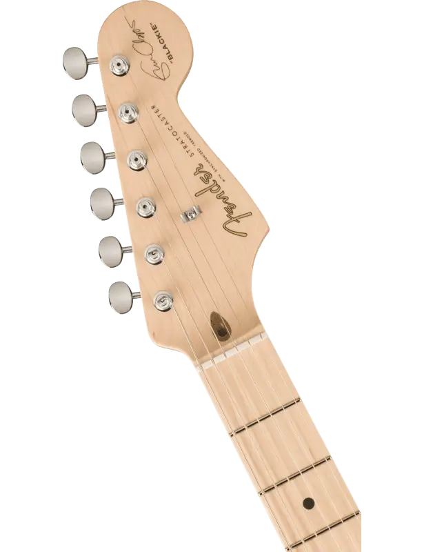 Fender Eric Clapton Stratocaster headstock view with vintage-style tuners and soft V-neck profile