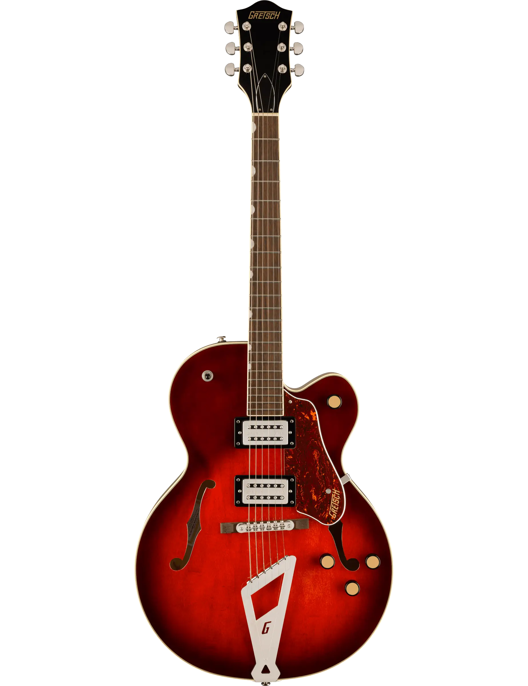 Gretsch G2420 Streamliner hollow-body electric guitar with Broad’Tron pickups and arched top
