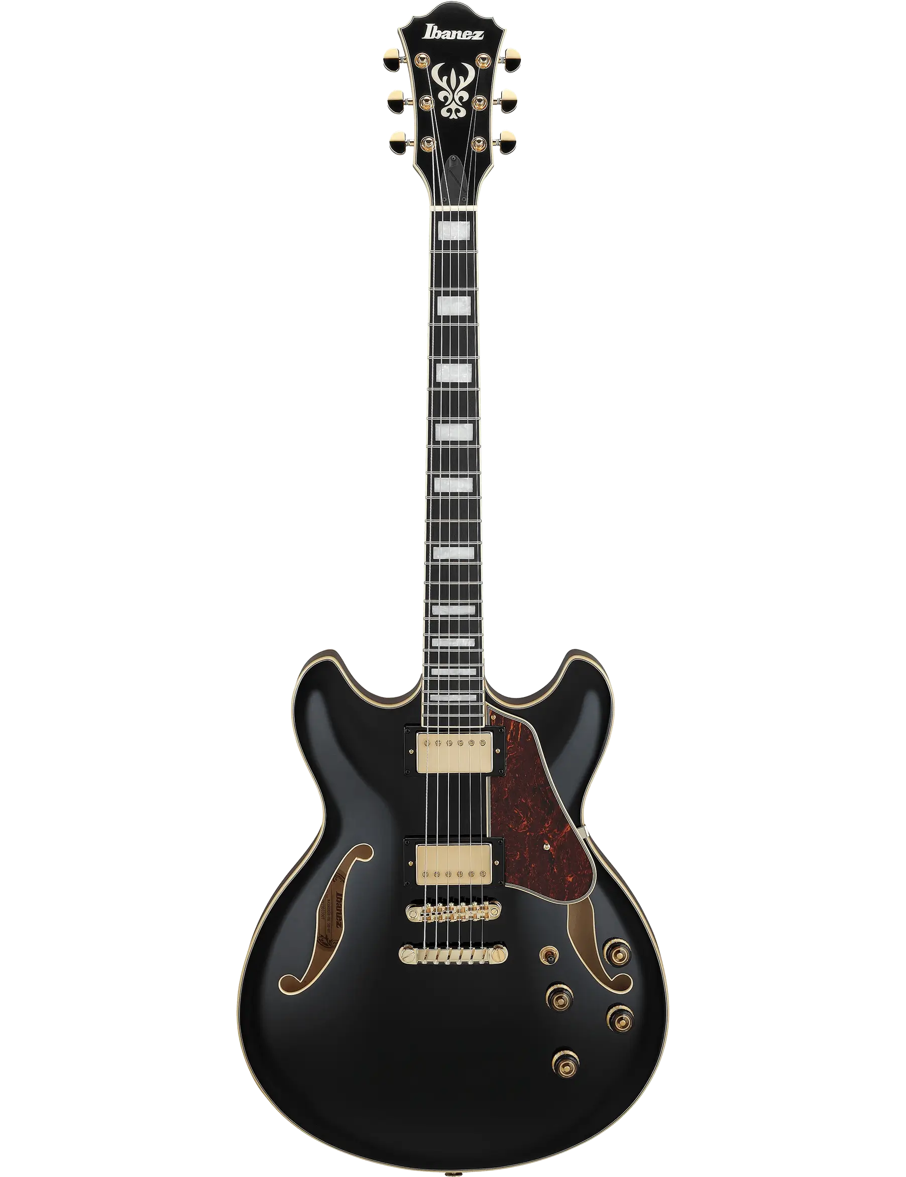Ibanez AS93BC Artcore Expressionist semi-hollow electric guitar in Black finish.