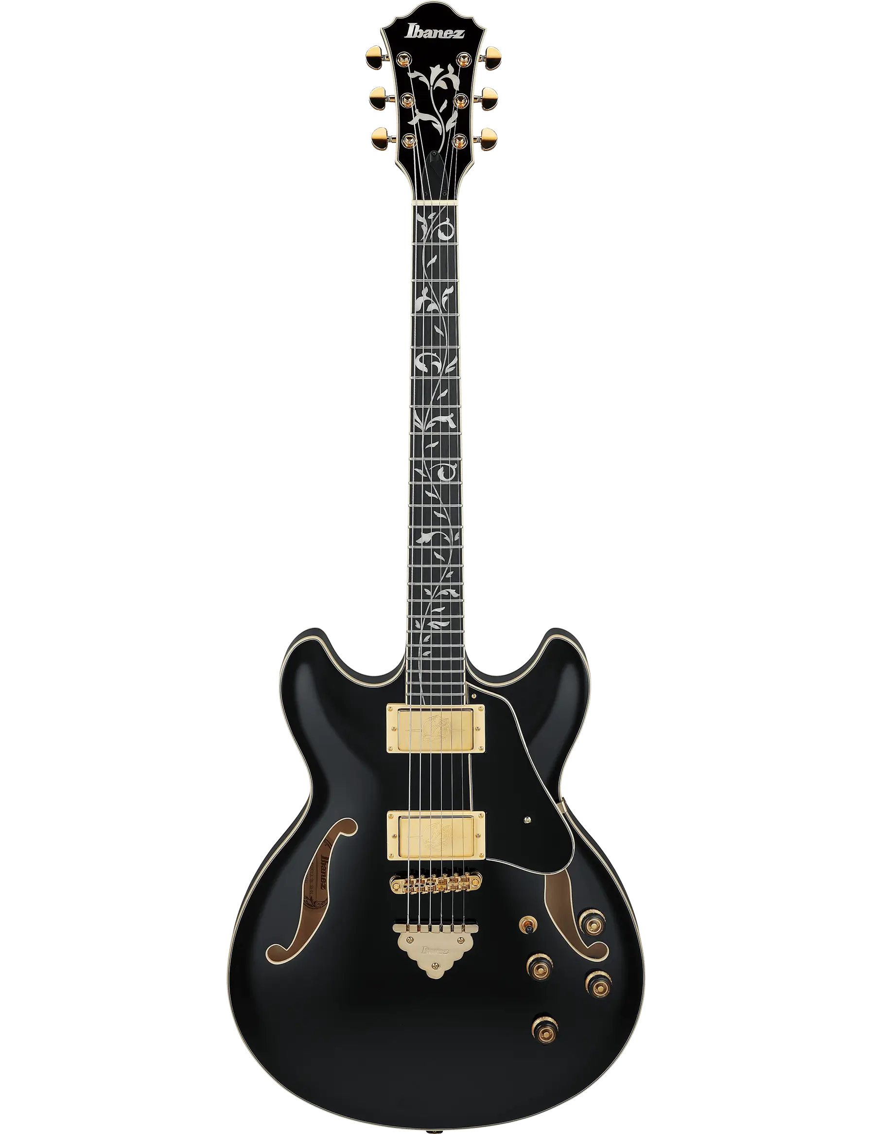 Ibanez AS93SP Artcore Expressionist semi-hollow electric guitar in Black finish.