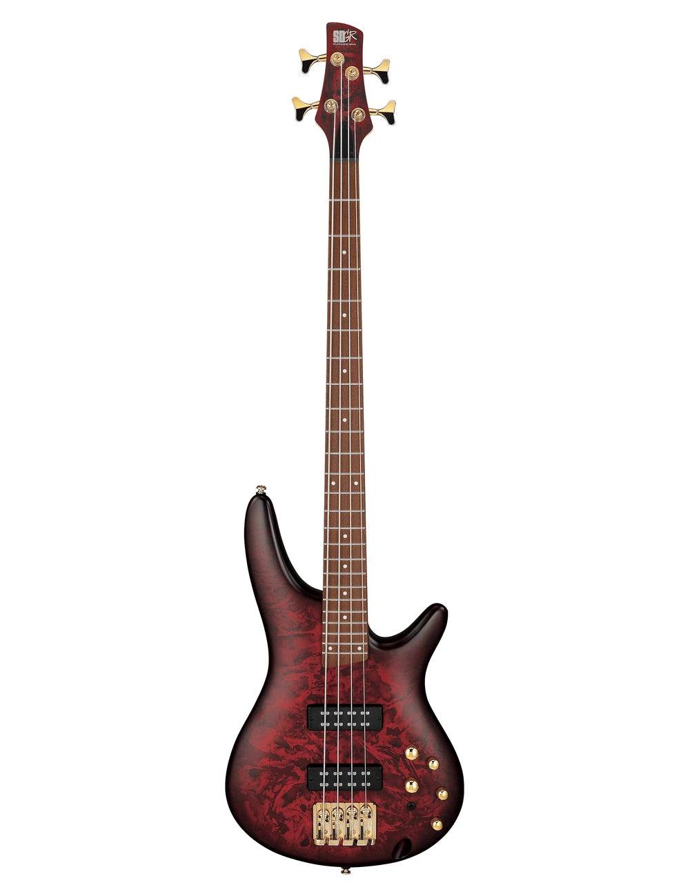 Ibanez SR300EDX-WZM - Bass Guitar | Wine Red Frozen Matte - full front view