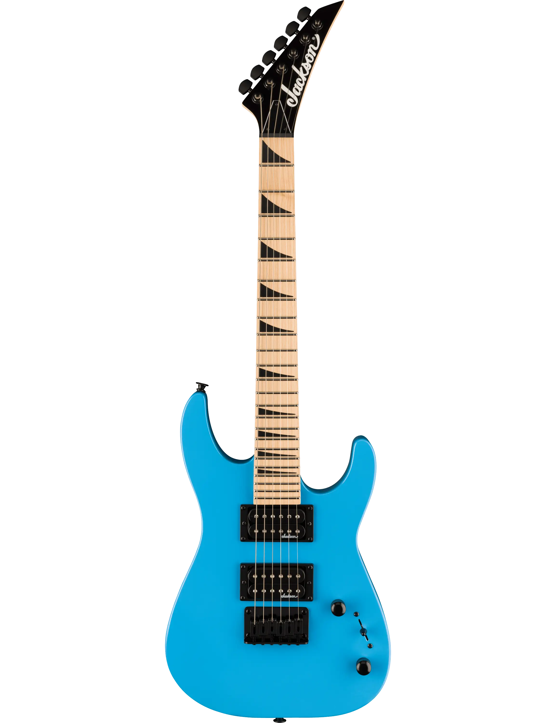 Jackson JS Series Dinky Minion JS1X M in bright finish with maple fingerboard and dual humbuckers