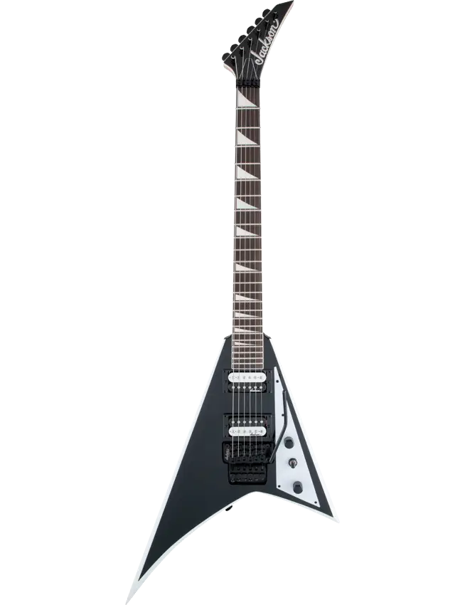 Jackson JS Series Rhoads JS32 electric guitar with offset V body and Floyd Rose tremolo
