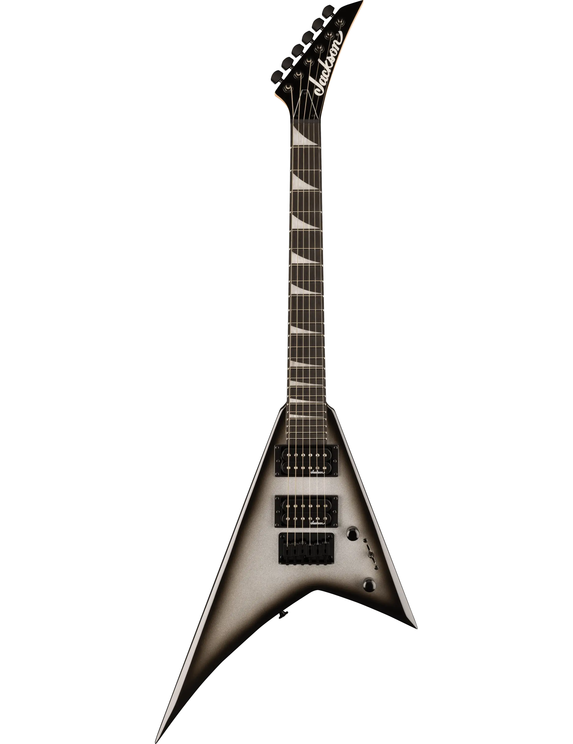 Jackson JS Series RR Minion JS1X with Rhoads body shape and dual high-output humbuckers, front view