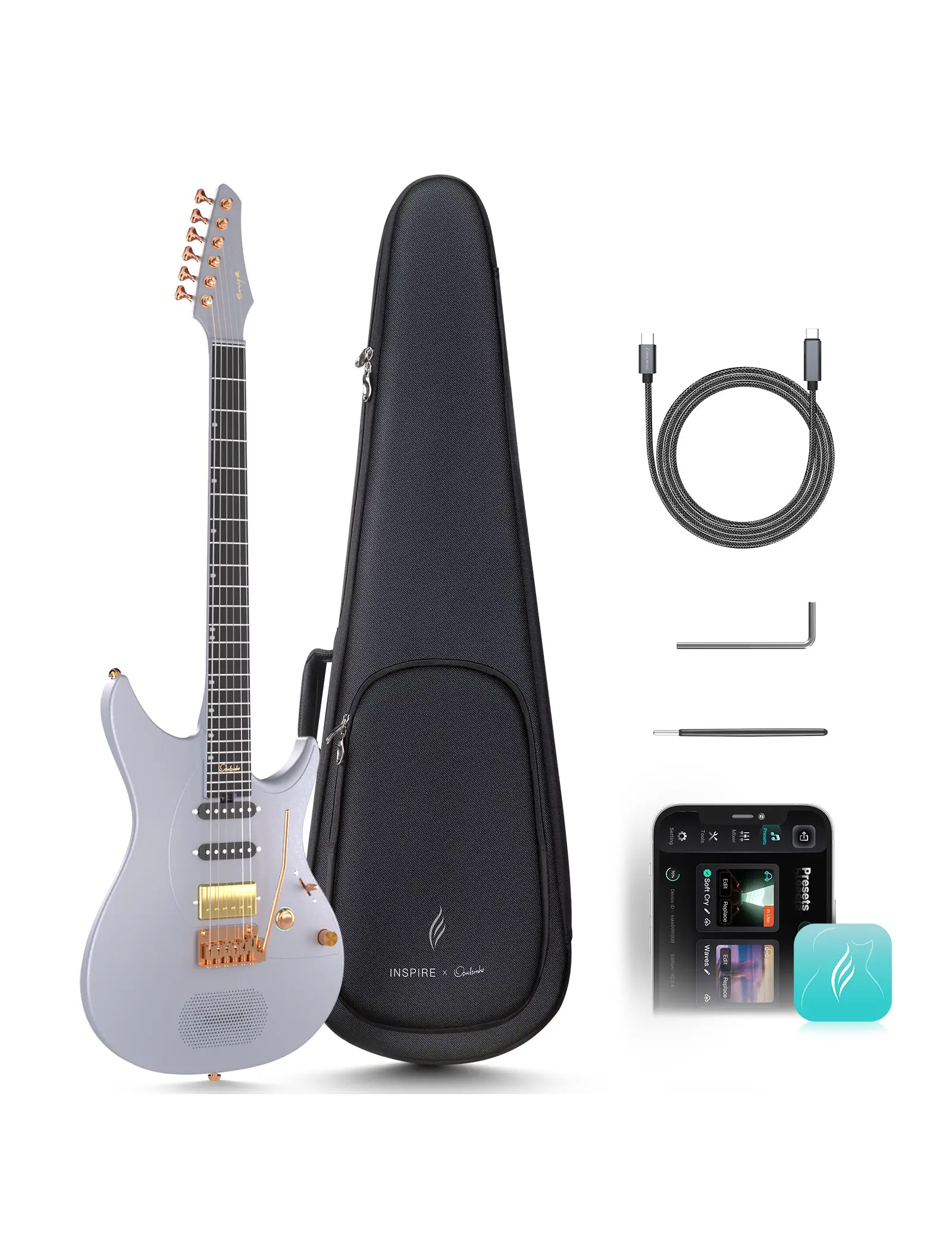 【美品】Enya Inspire +フットコントローラー Amazon.com: ENYA INSPIRE Electric Guitar Compact Foot Pedal