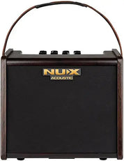 NUX AC-25 portable acoustic guitar amplifier.