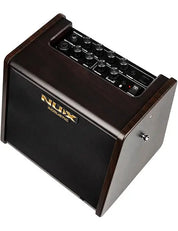 NUX AC-25 portable acoustic guitar amplifier.