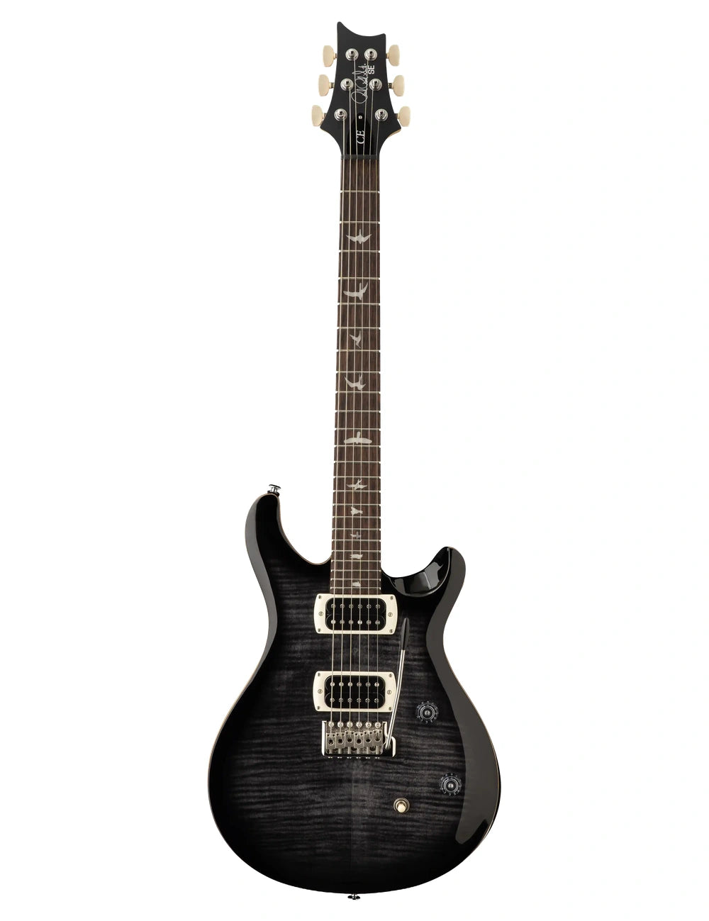 PRS SE CE 24 Charcoal Burst front view
