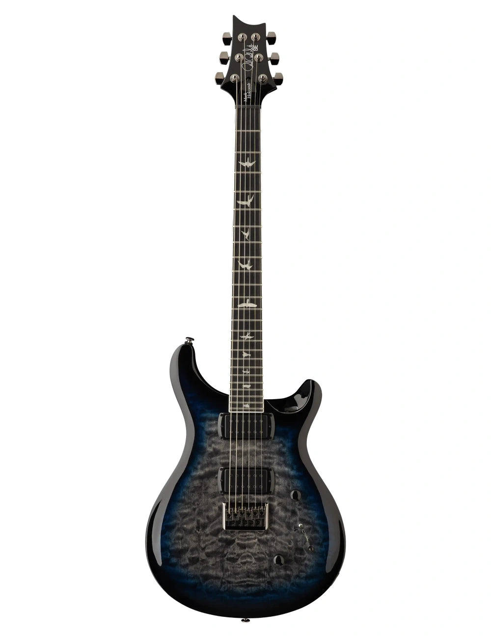 PRS SE Mark Holcomb Holcomb Blue Burst front view